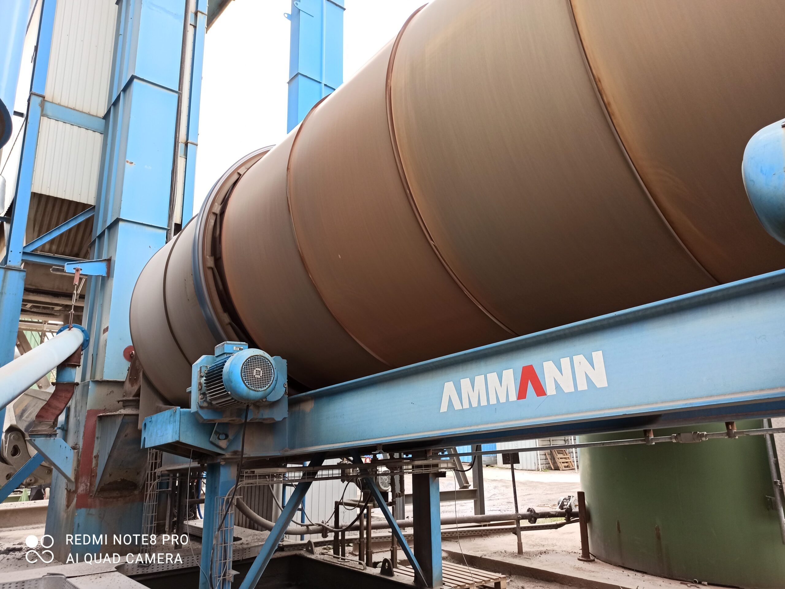 Rotary cooler during thrust force alignment to ensure optimal load distribution and mechanical stability.